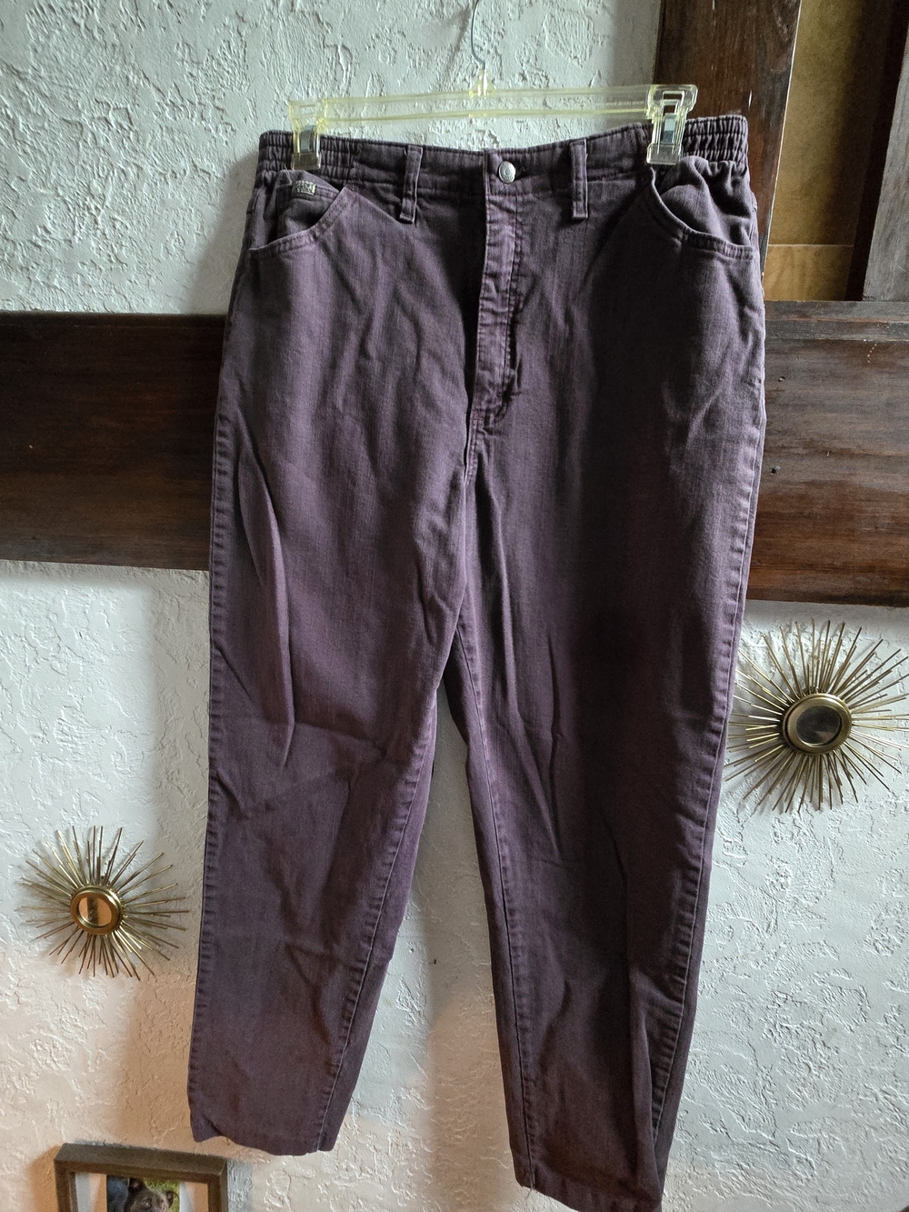 Lee Women's Plum High-Rise Pants with Elastic Back Waistband